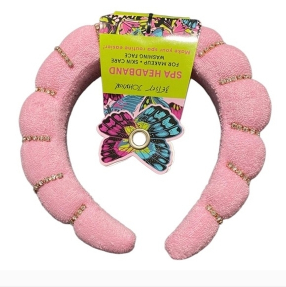 Betsey Johnson Other - Betsey Johnson Pink Headband with Gold Details